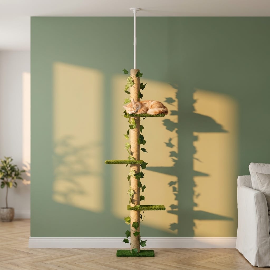 Arbre a chat barre a fixation plafond