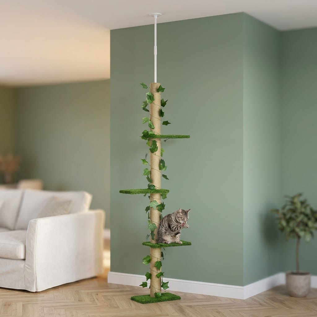 Arbre a chat barre a fixation plafond