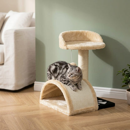 Arbre a chat beige 1 pied