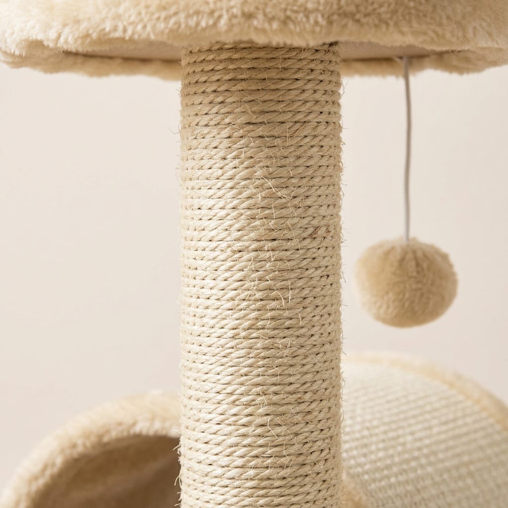 Arbre a chat beige 1 pied