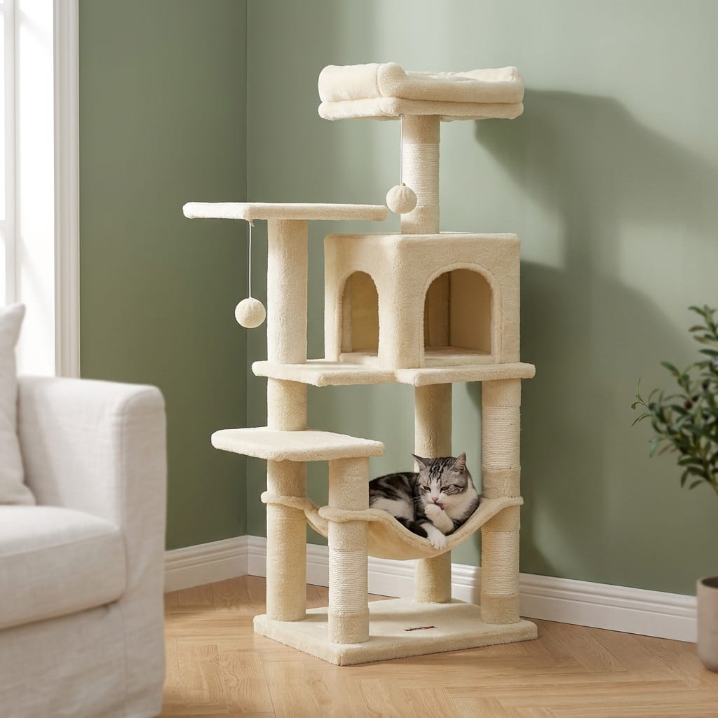 Arbre a chat beige 110cm