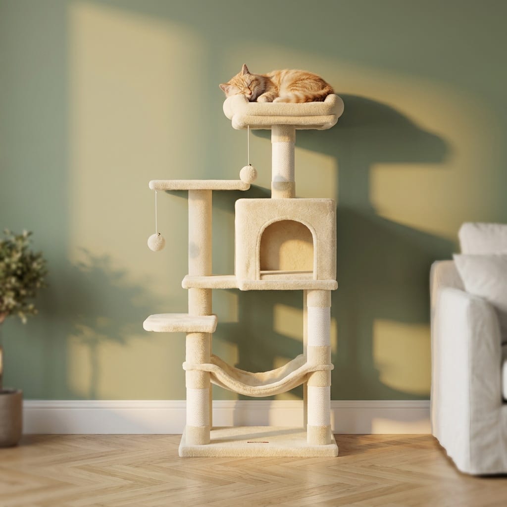 Arbre a chat beige 110cm