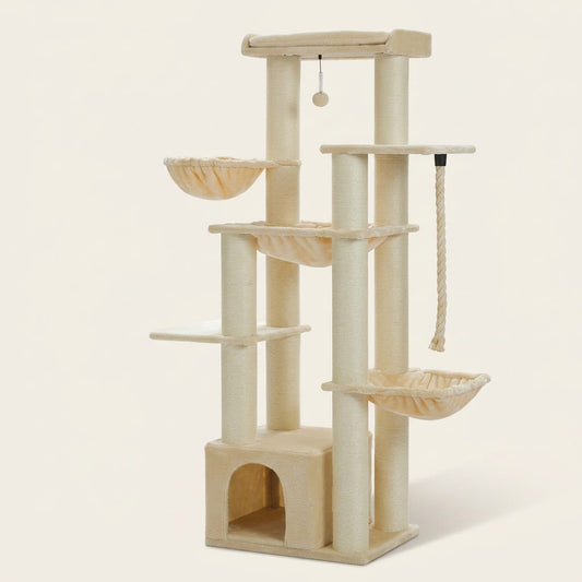 Arbre a chat beige 170 cm