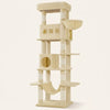 Arbre a chat beige avec hamac