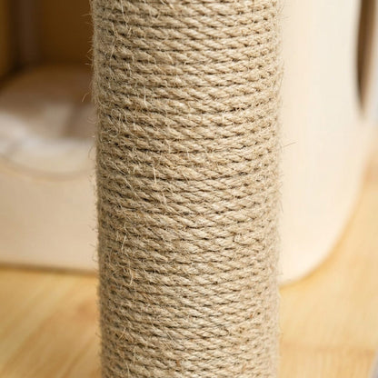 Arbre a chat beige bois