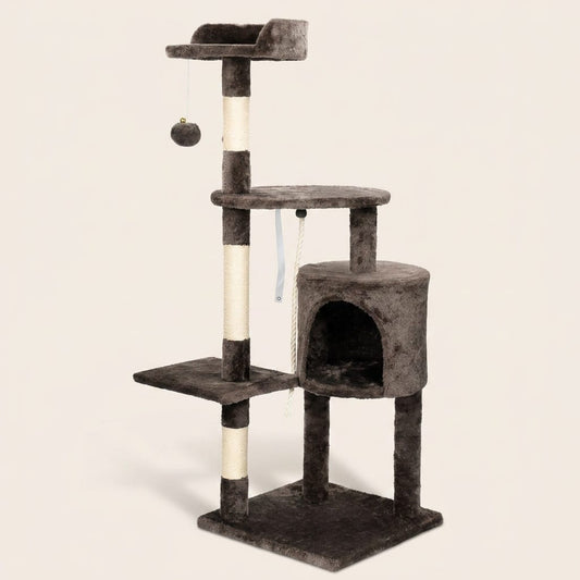 Arbre a chat beige et marron