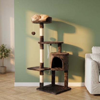 Arbre a chat beige et marron