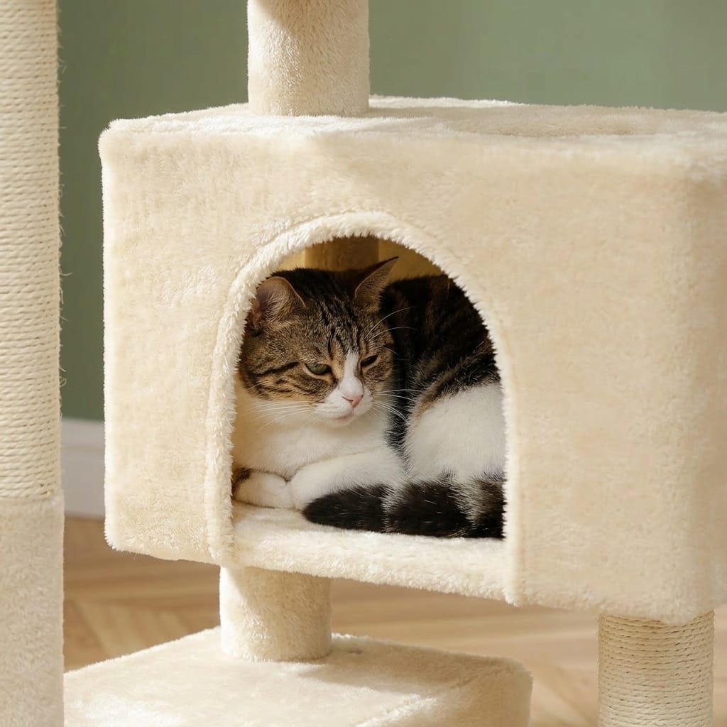 Arbre a chat beige pas cher