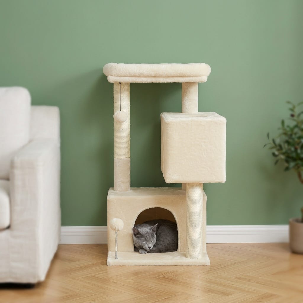 Arbre a chat beige pas cher