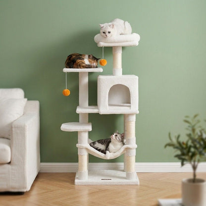 Arbre a chat blanc design