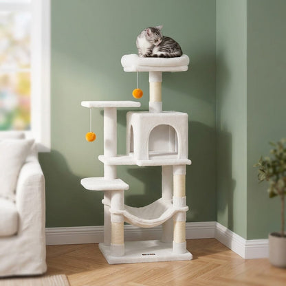 Arbre a chat blanc design