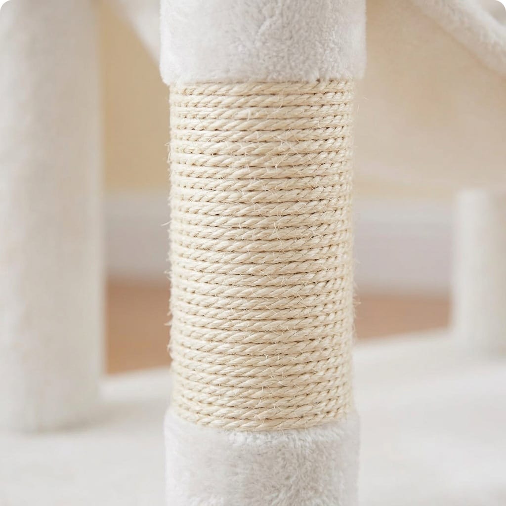 Arbre a chat blanc design