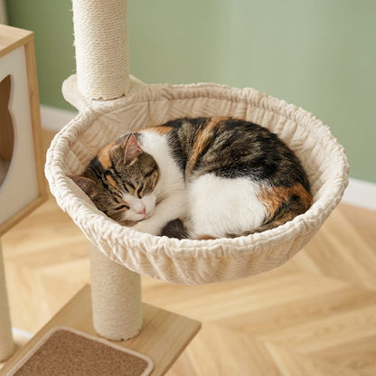 Arbre a chat bois blanc