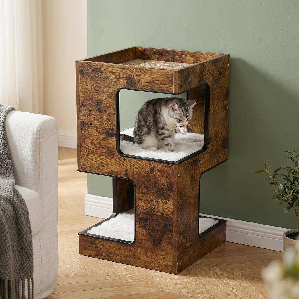 Arbre a chat bois design