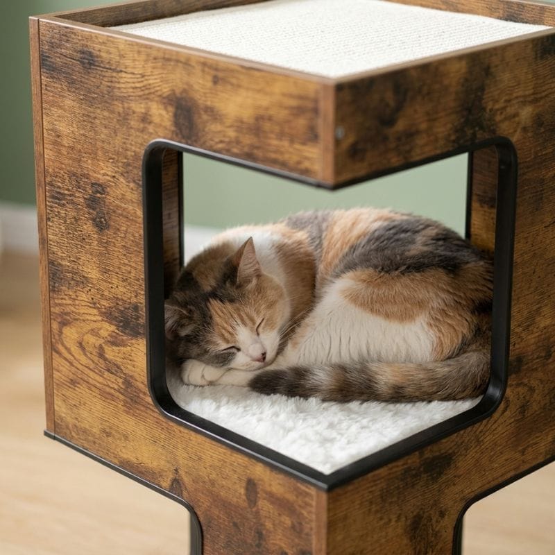 Arbre à chat bois design — Shima Chez Neko