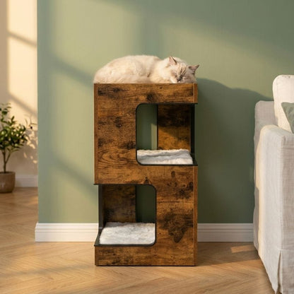 Arbre à chat bois design — Shima Chez Neko