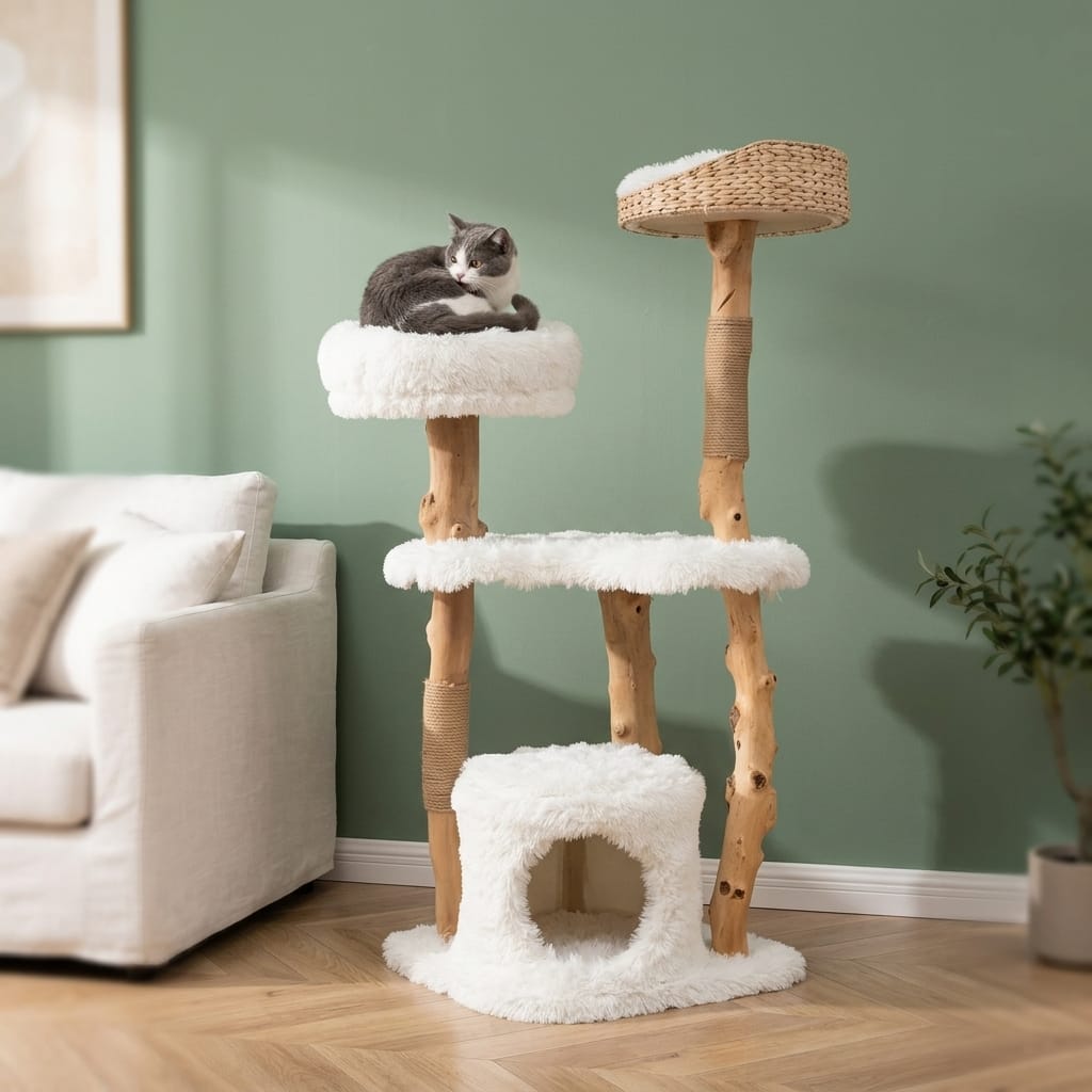 Arbre a chat branche bois