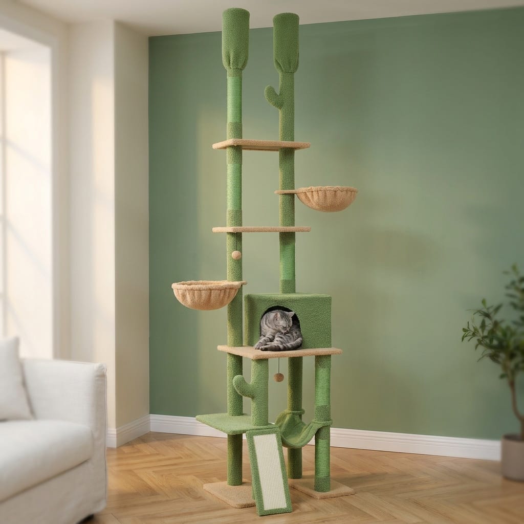 Arbre a chat cactus plafond