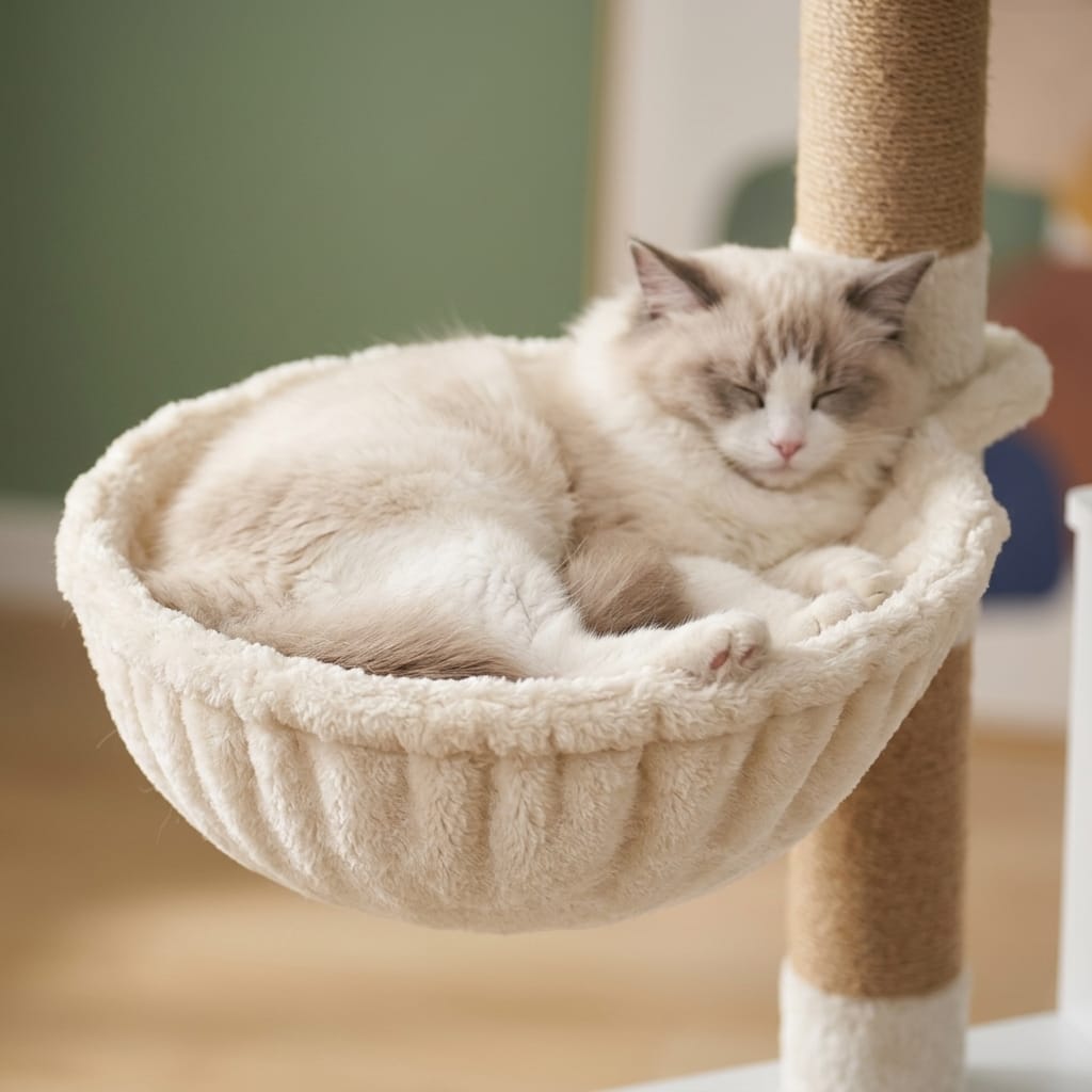 Arbre a chat caisse en bois