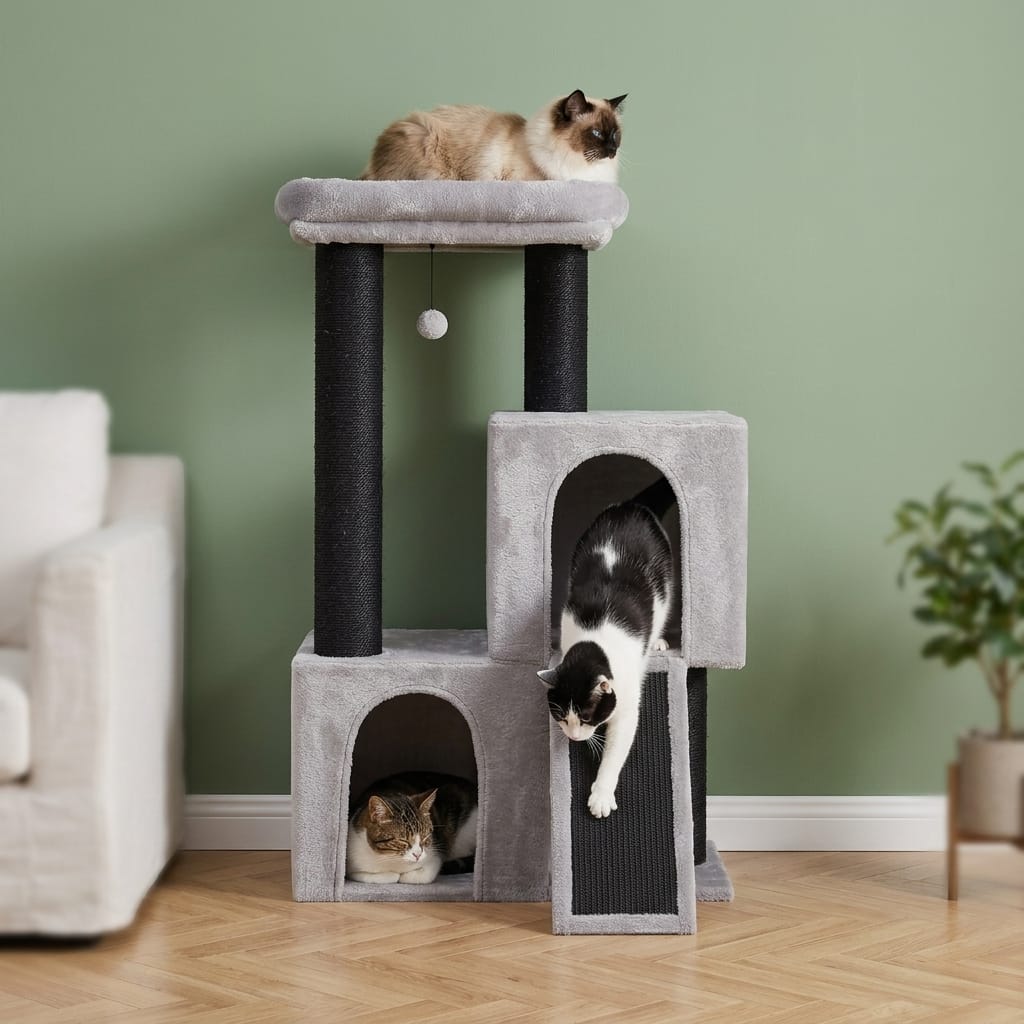Arbre a chat carré design