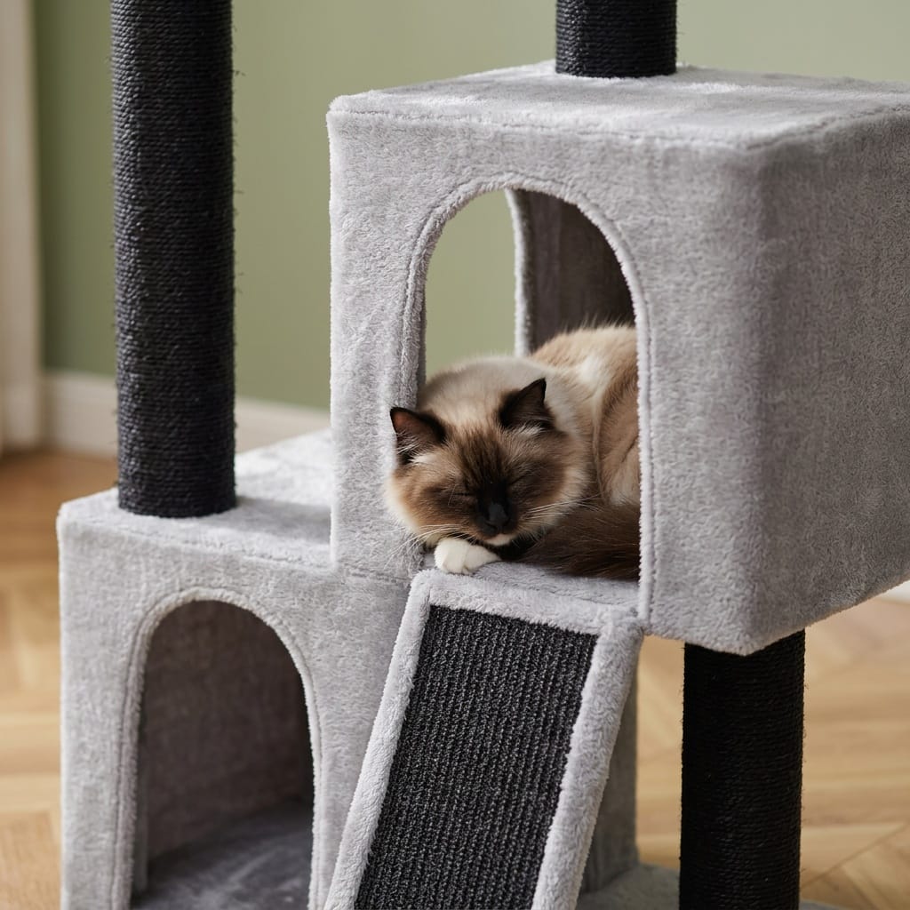 Arbre a chat carré design