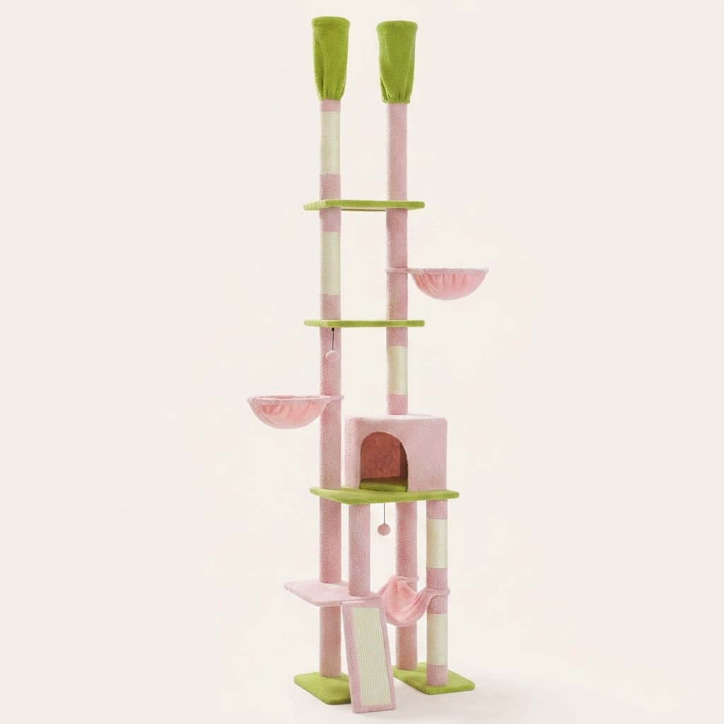 Arbre a chat colonne fixation plafond