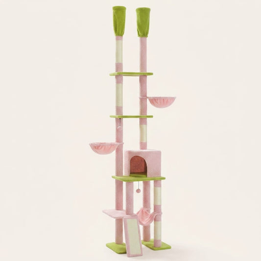 Arbre a chat colonne fixation plafond