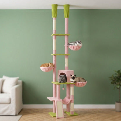 Arbre a chat colonne fixation plafond