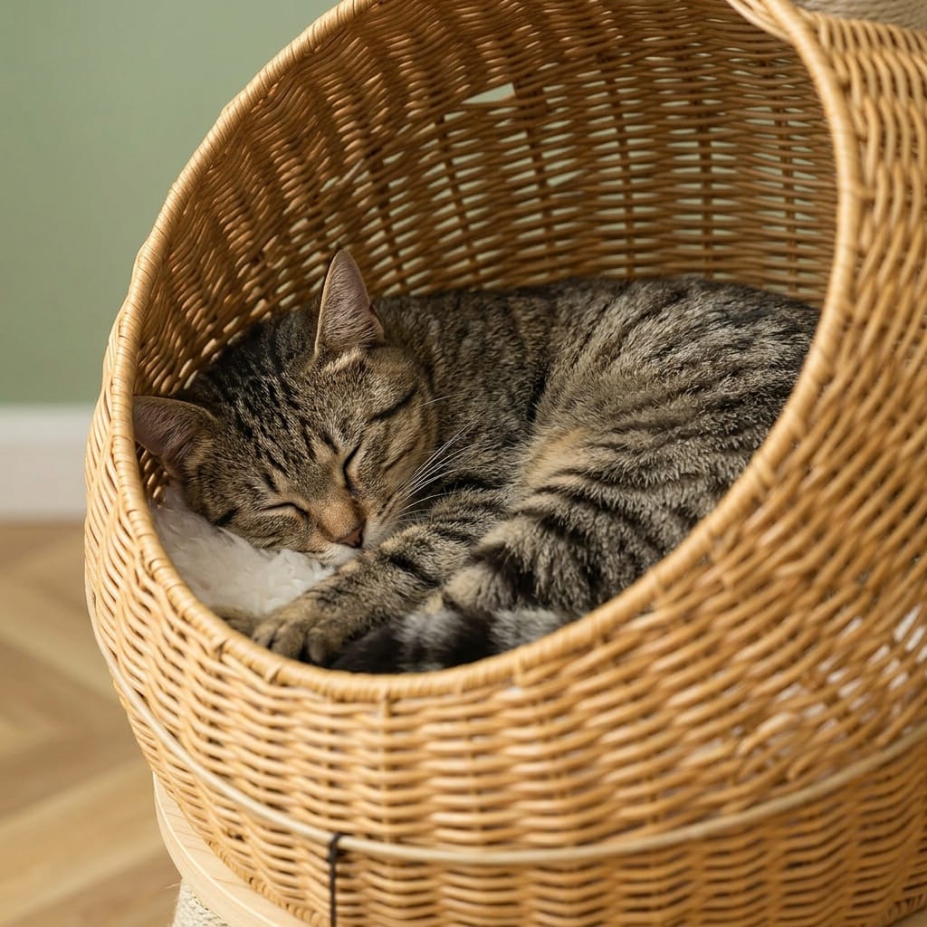 Arbre a chat design en bois
