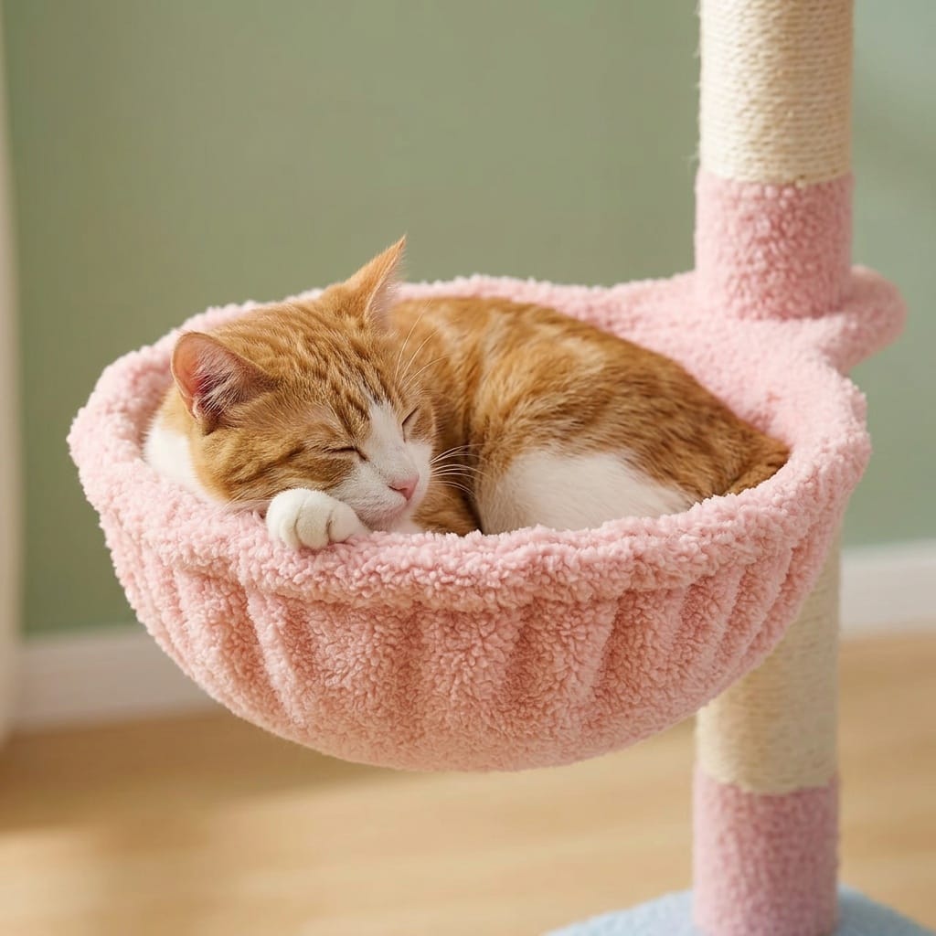 Arbre a chat design fleur