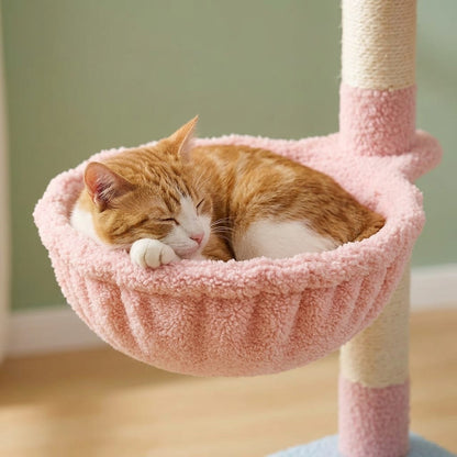 Arbre a chat design fleur
