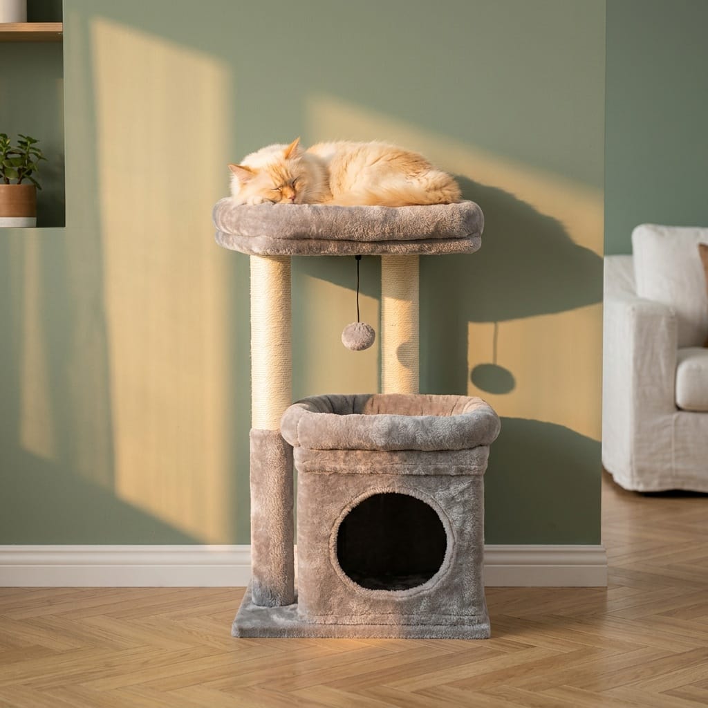 Arbre a chat design gris