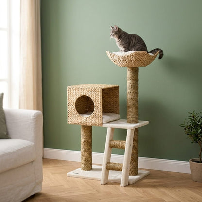 Arbre a chat design osier