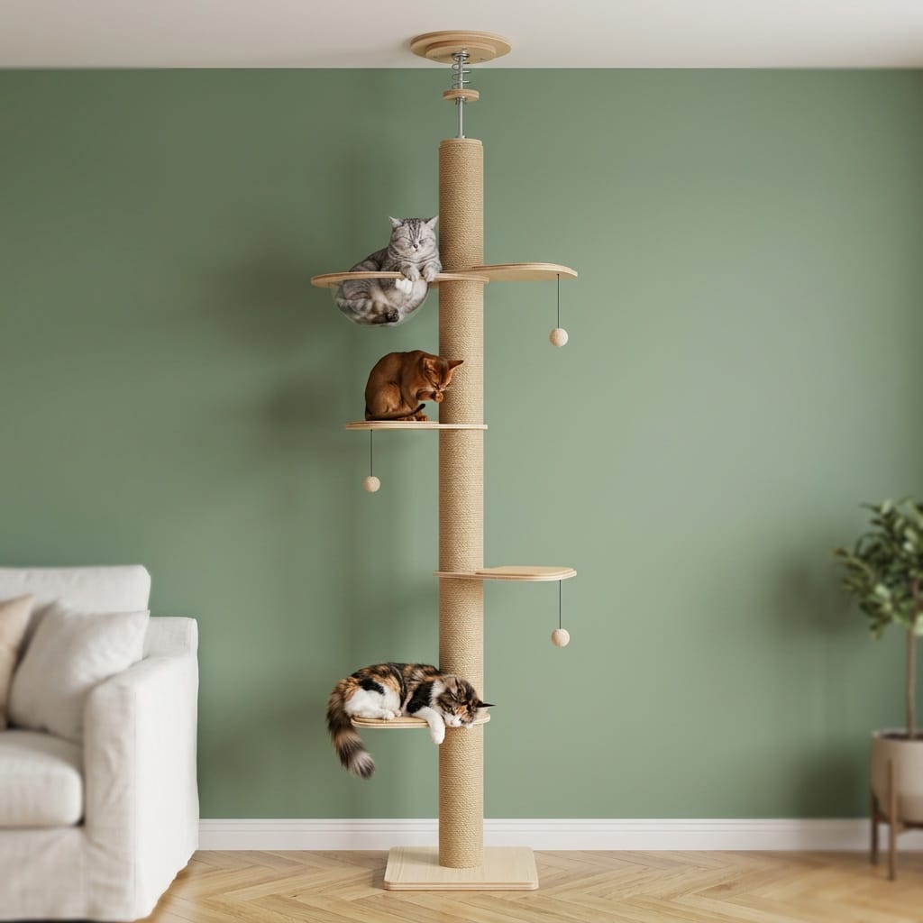 Arbre à chat du sol au plafond