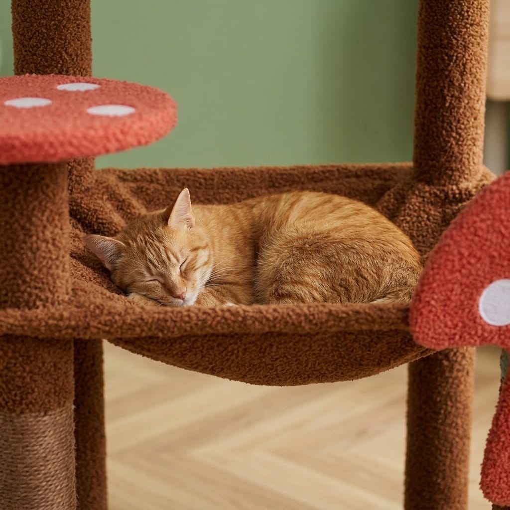 Arbre a chat en angle pour maine coon