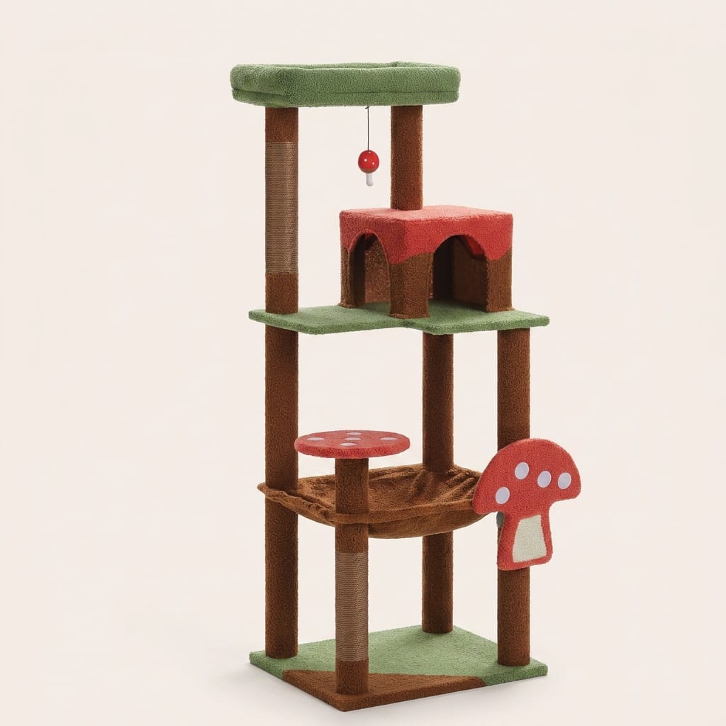 Arbre a chat en angle pour maine coon
