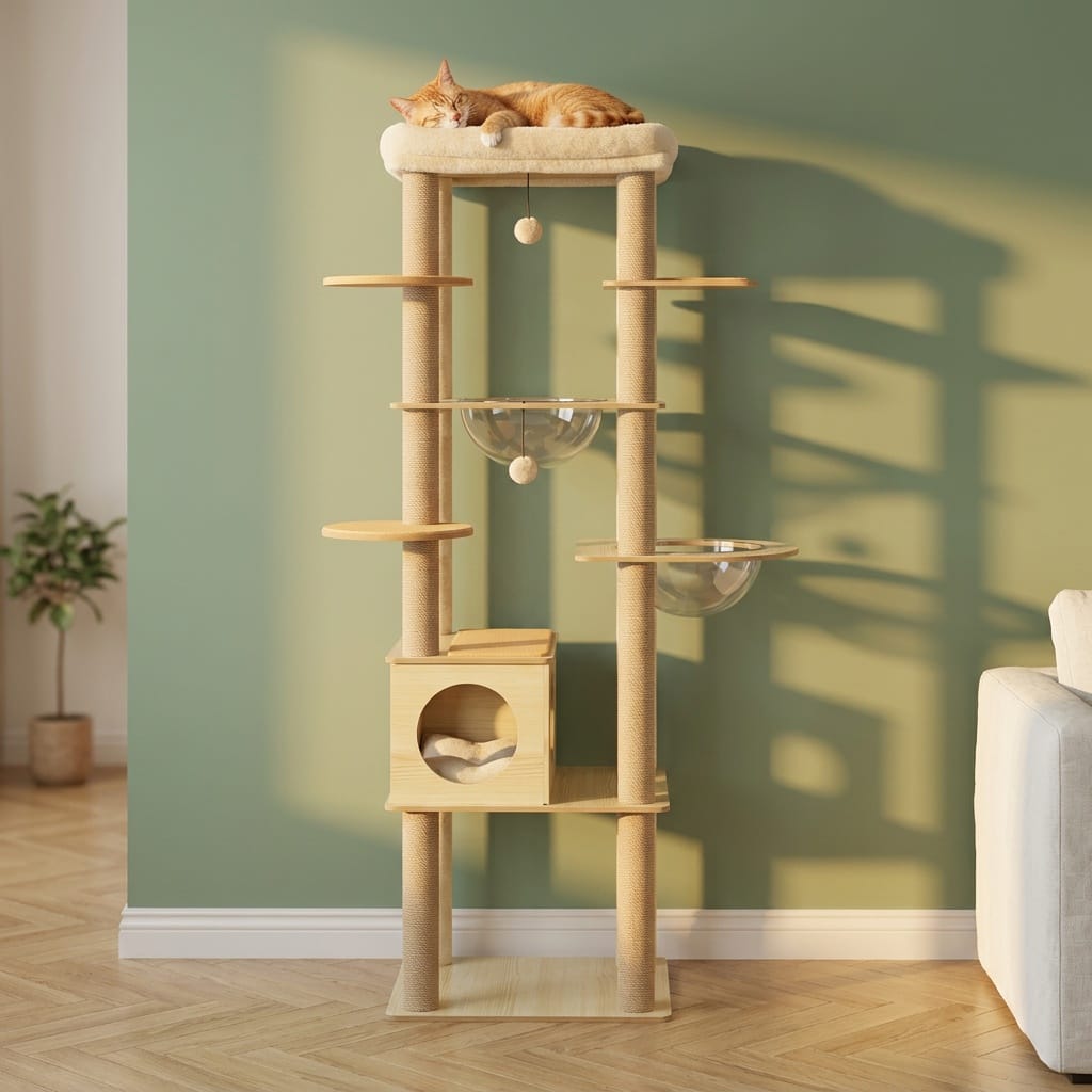 Arbre a chat en bois