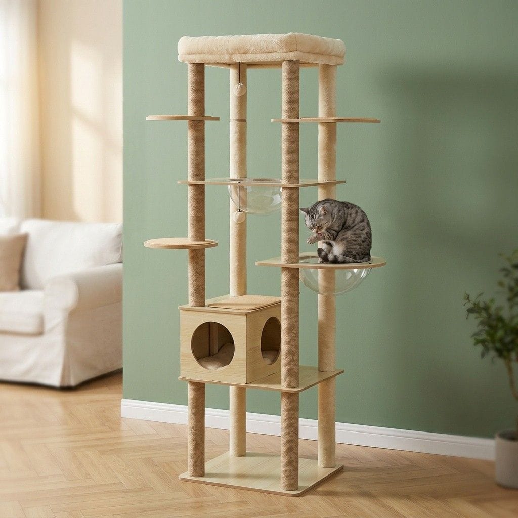 Arbre a chat en bois