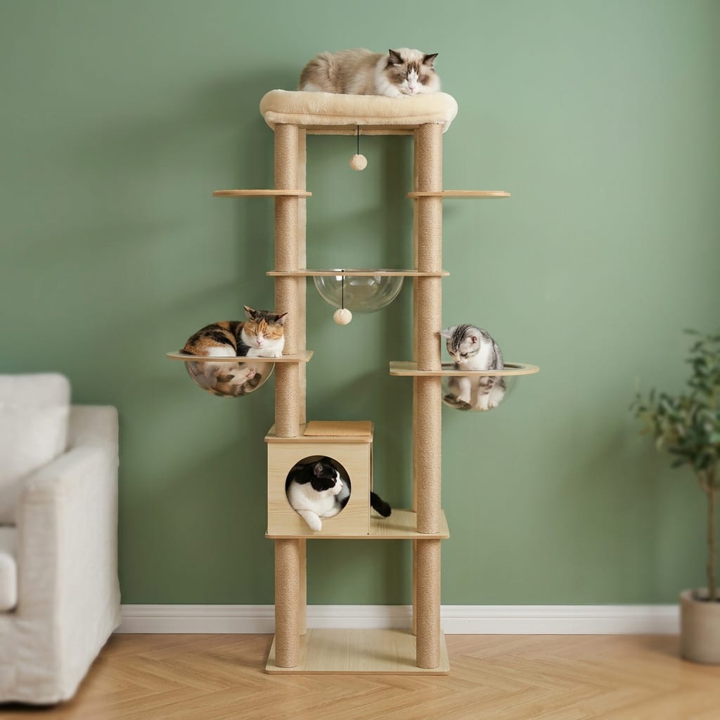 Arbre a chat en bois