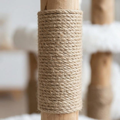 Arbre a chat en bois flottant