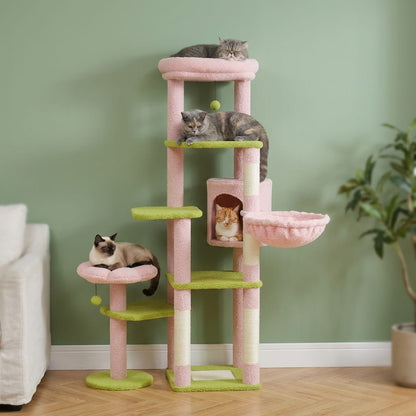 Arbre a chat en forme de fleur