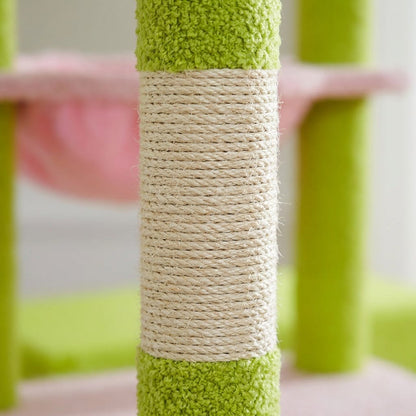 Arbre a chat fleuri