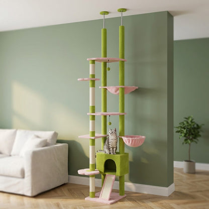 Arbre a chat fleuri