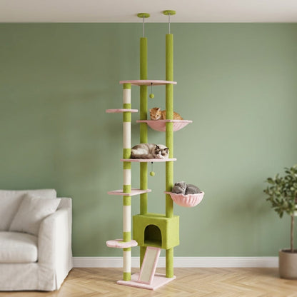 Arbre a chat fleuri