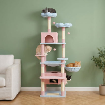 Arbre a chat forme fleur