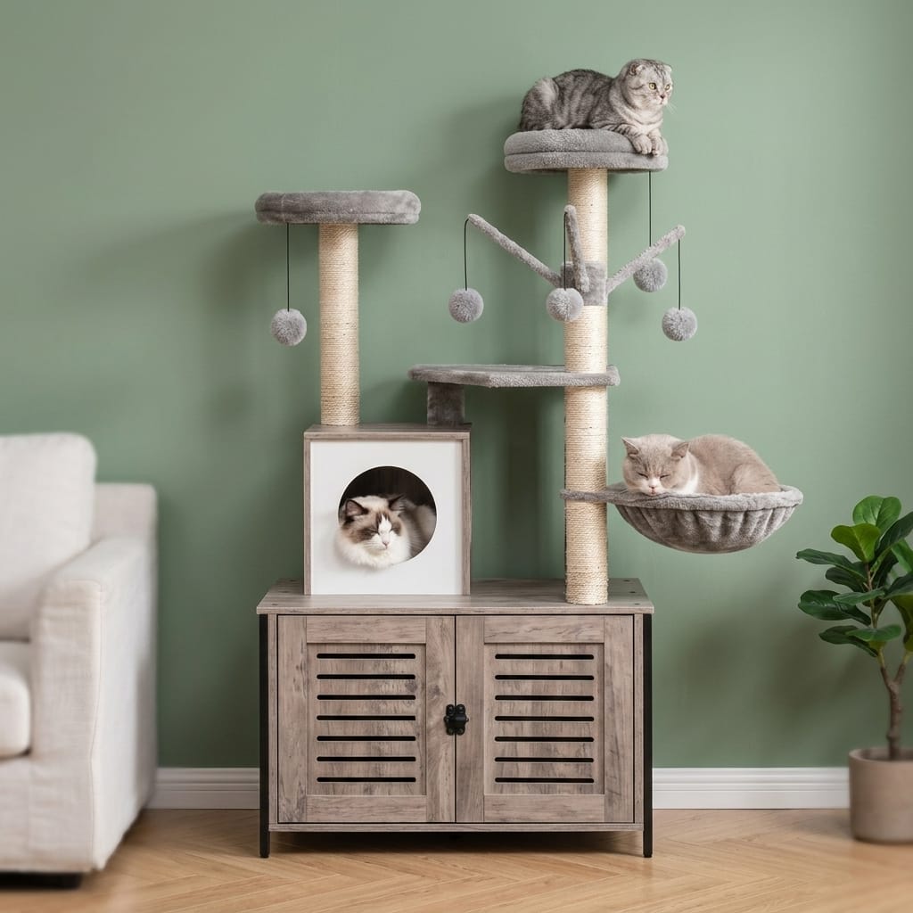 Arbre à chat litière