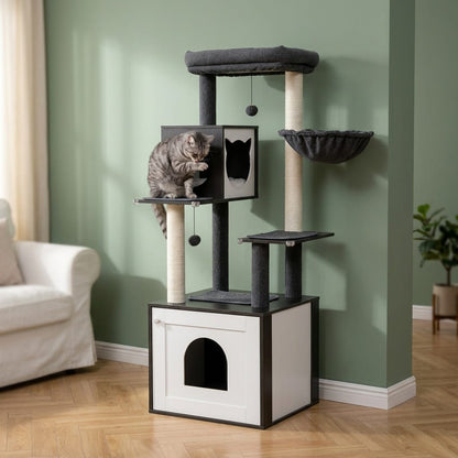 Arbre a chat litiere bois