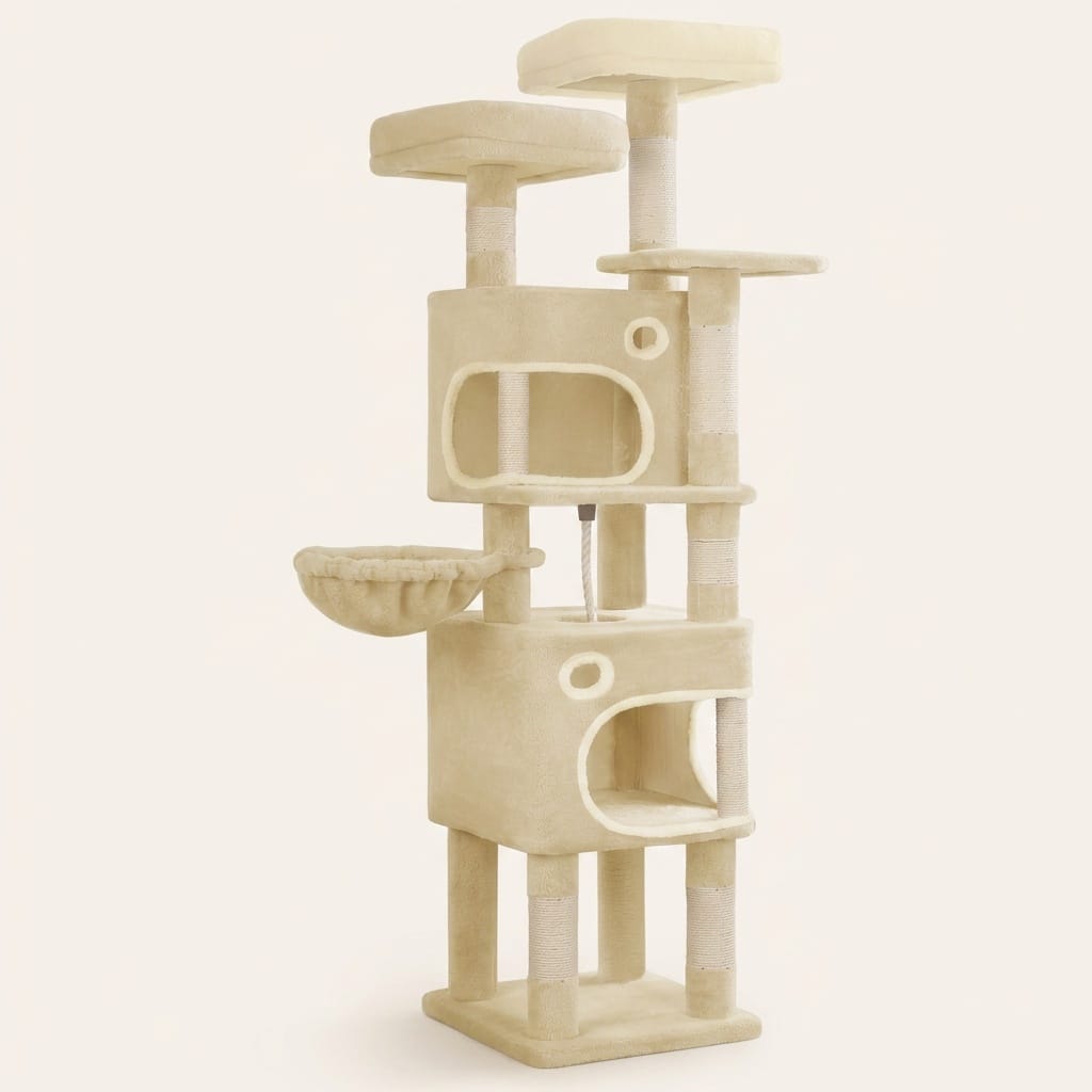 Arbre a chat maine coon beige