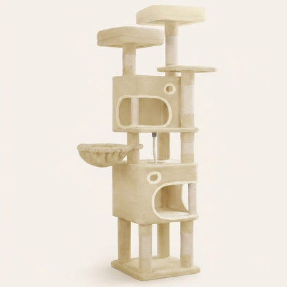 Arbre a chat maine coon beige