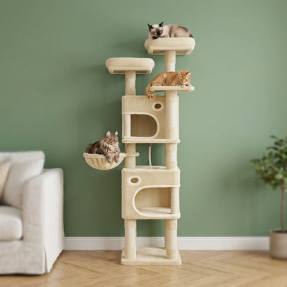 Arbre a chat maine coon beige